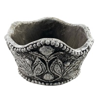 Vente en gros chine nouveau pot de fleurs couronne style européen jardin plante verte couleur marron style romain pot de fleurs