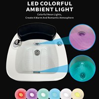 Bol de pédicure en acrylique de conception moderne professionnelle pour salon de manucure bain de pieds profond Spa baignoire Massage