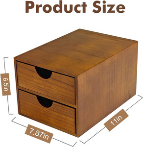 Organizador de Cápsulas de Café de Madera para Cocina u Oficina, con Capacidad para 30 Cápsulas, Caja de Almacenamiento de 2 Niveles con Cajón - Product Image 4