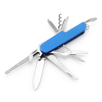 Couteau pliant multifonction en acier inoxydable 11-en-1 pour survie en extérieur, couteau de table multi-usage, petit couteau 93mm - Vente en gros usine