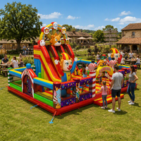Lilytoys - Château gonflable personnalisé - Ville de divertissement circulaire - Équipement d'amusement pour enfants