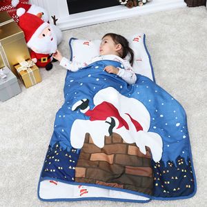 Tapis <span class=keywords><strong>de</strong></span> sieste imprimé école <span class=keywords><strong>maternelle</strong></span> avec oreiller amovible <span class=keywords><strong>sac</strong></span> <span class=keywords><strong>de</strong></span> <span class=keywords><strong>couchage</strong></span> portable pour tout-petits pour enfants - Product Image 1