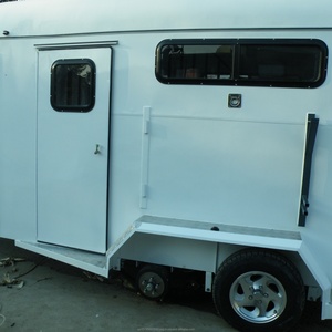 China Standard Model 2-Horse Straight Load <b>Trailer</b> Special Transportation Horse Float China-Made - Product Image 5