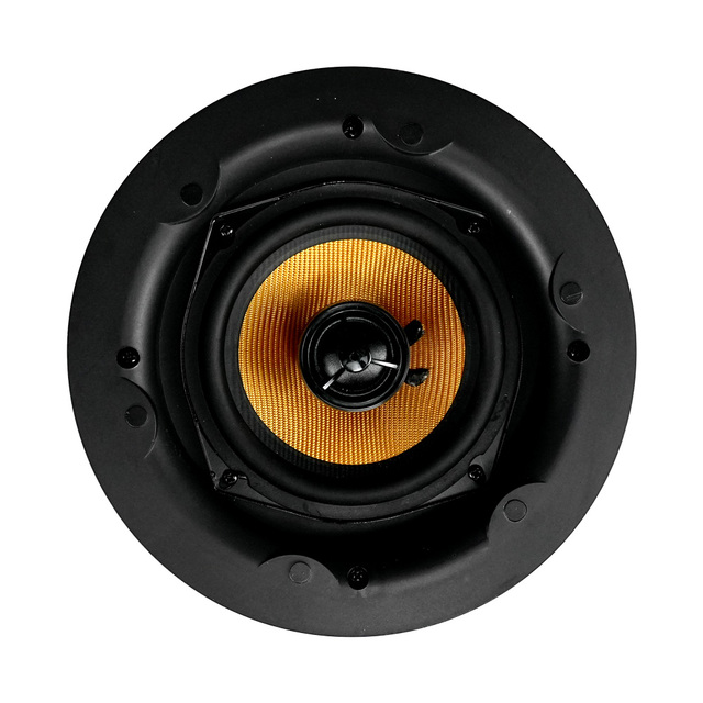 High-End 5-Inch Coaxial Two-Way Ceiling Speaker 25W 8 Ohm Impedance for Home Conference Gym Public Address in Series for Rooms