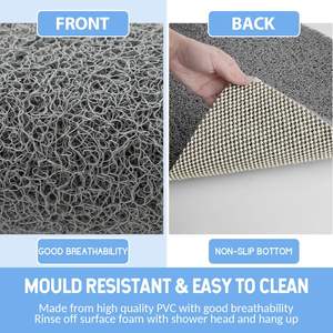 Alfombrilla de Ducha de Lufa Antideslizante, Antifatiga, Impermeable, Elástica, Suave, de Malla de PVC, Antideslizante, Precio de Fábrica - Product Image 5