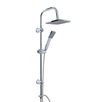 Ensemble de système de douche eau chaude et froide mural au plafond ensemble de robinet de baignoire de douche de salle de bain ensemble de robinet de douche en acier inoxydable