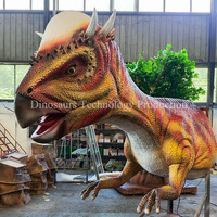 Modèle de tête de Stygimoloch animatronique artisanal pour parc à dinosaures, décoration de robot tête de dinosaure personnalisée