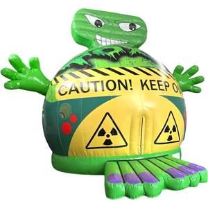 Castillo Inflable Gigante de Monstruo, Monstruo Verde, Moonwalk Lazer Bug Alien Jumper, Castillo Inflable con Domo - Product Image 3