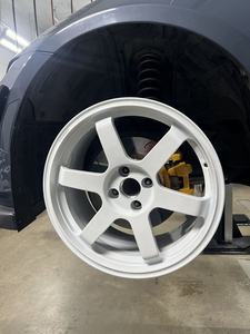 Roues sport de course forgées blanches de style rayons pour Nissan,<span class=keywords><strong>Fiat</strong></span>,Mazda, taille 16 ''-24'', 17x7.5 18x7.5, PCD 4x98 4x100 - Product Image 5