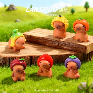 Figuras de Resina de Kirby con Cabeza de Fruta, Decoración Artística Redonda para el Hogar, Set de Joyería DIY - Product Image 2