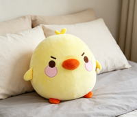 Coussin en peluche canard jaune personnalisé pour Thanksgiving, avec logo OEM, taille personnalisable, doux et lavable, pour le bureau, la voiture, les enfants et la décoration intérieure