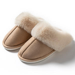 Chaussons d'intérieur et d'extérieur en suè<span class=keywords><strong>de</strong></span> fourré pour hommes, femmes et couples, protection automne-hiver avec semelle extérieure en EVA - Product Image 5