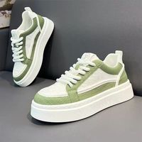 Chaussures de sport décontractées pour hommes, respirantes, en maille blanche, à lacets, avec semelle épaisse, pour l'été – Meilleures ventes, haute qualité