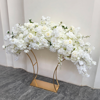 Tables à manger artificielles modernes en métal de haute qualité et haut de gamme, arrangements floraux, centres de table pour décoration de mariage en gros