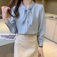 Camisas de Manga Larga, Blusas Casuales de Moda para Mujer, Blusas Sólidas, Ropa Elegante para Dama, Blusa 8533 #