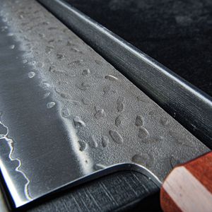 <span class=keywords><strong>Precio</strong></span> barato <span class=keywords><strong>de</strong></span> fábrica Kiritsuke cuchillo 8 pulgadas afilado artesano Acero inoxidable cocina japonesa <span class=keywords><strong>Chef</strong></span> <span class=keywords><strong>cuchillos</strong></span> con mango <span class=keywords><strong>de</strong></span> madera - Product Image 6