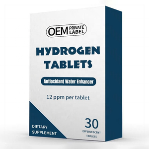 Tabletas Efervescentes de Hidrógeno Molecular H2 de Alta Concentración, Antioxidante Potente y Mejor Hidratación, Disolución Rápida, Gran Venta - Product Image 1