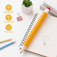Crayon géant en bois de 34 cm avec gomme, crayon à mine surdimensionné, nouveauté, cadeau scolaire ou de bureau, papeterie promotionnelle