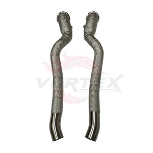 Tubo de Escape Largo Vortex de Acero Inoxidable 304 con Acabado Espejo de 1.5 mm para Ferrari F12 6.3L V12 2012-2017 con Protección Térmica de Alto Rendimiento - Product Image 6