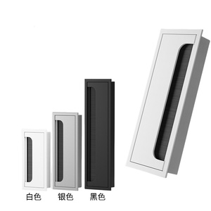 Cache-câbles de bureau en acier inoxydable pour la maison et le bureau - Design moderne avec fonction de fermeture douce - Product Image 1