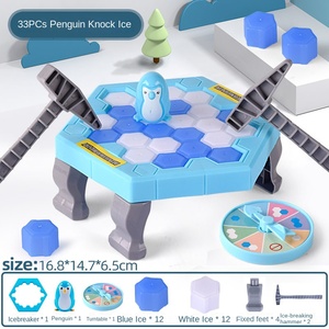 Populaire Double bataille jeu de bureau jouet petit homme frappant bloc de glace pingouin en plastique Durable - Product Image 6