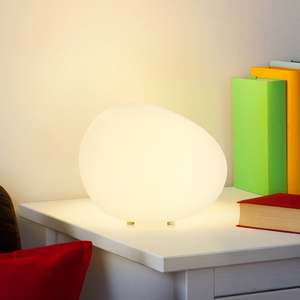 Lampe d'ambiance <span class=keywords><strong>LED</strong></span> moderne et minimaliste, style influenceur transfrontalier, en forme de <span class=keywords><strong>galet</strong></span>, à brancher, avec bouton de variation de trois couleurs et intensité variable, idéale comme cadeau de nuit - Product Image 3