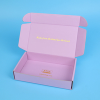 Boîtes en papier de couleur violet clair, boîtes d'expédition pour vêtements, boîtes d'emballage personnalisées pour bijoux, vêtements, avec logo pour robes et vêtements