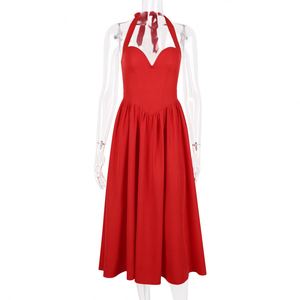Abito estivo di lusso da donna 2024 elegante rosso vestibilità e svasato abito di compleanno abito lungo Casual <span class=keywords><strong>Sexy</strong></span> <span class=keywords><strong>abbigliamento</strong></span> <span class=keywords><strong>femminile</strong></span> - Product Image 6