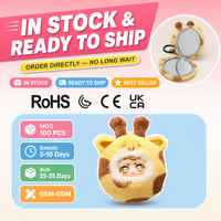 Série Miroir : Boîte Mystère de Pendentifs en Peluche Animaux Kawaii, Porte-clés Mignons, Breloques de Sac, Jouets Surprise de Collection pour Filles, Cadeau