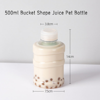 NH Botol Minum Jus Plastik Pet Ember Air Mini Kualitas Tinggi untuk Teh Susu Mutiara