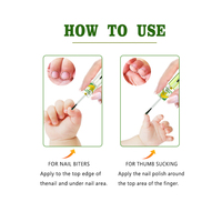 Formule à base de plantes pour vernis à ongles amer, aide les enfants à se débarrasser de l'habitude de mordre les ongles et de sucer les pouces, soin des ongles liquide