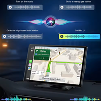 Nouveauté Mini Lampe LED Portable Boîtier AI Adaptateur CarPlay Android Auto Dongle USB Sans Fil Assistant Vocal ABS