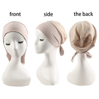 Bonnet pour femmes musulmanes, couleur unie, maille creuse respirante, foulard léger, propre, confortable, bonnet intérieur hijab