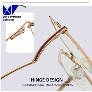 Gafas de Sol con Protección de Luz Azul y Marco Metálico Estilo Ojo de Gato, Diseño de Moda <span class=keywords><strong>2023</strong></span>, UV400, Bisagras Flexibles, para Adultos - Product Image 4