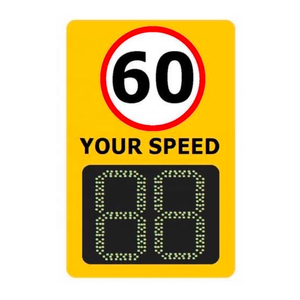 Panneau de signalisation routière LED en aluminium de haute qualité avec détecteur de vitesse, radar solaire et signalisation de limite de vitesse pour ingénieurs routiers, double affichage - Product Image 1