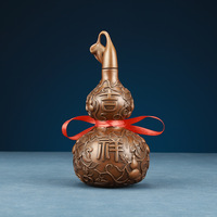Figurine chinoise en cuivre rouge, motif Ruyi, décoration pour la maison et le bureau, cadeau de mariage