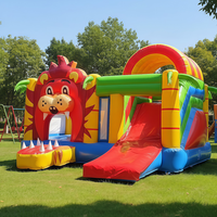 Petit château gonflable d'intérieur, trampoline pour bébé, aire de jeux pour enfants et adultes, thème animal, toboggan gonflable à vendre
