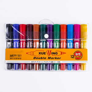 Wholesale Custom Cheap Dual Tip Fast Drying Indelible Ink <b>Waterproof</b> Permanent Marker <b>Pen</b> Set - Product Image 4