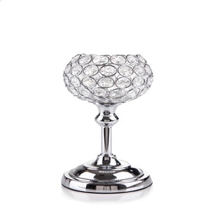 Handmade Luxury <b>Crystal</b> Candle Holder Gold Plated Metal Decorative Candle <b>Stand</b> for Modern Home Wedding for Christmas - Product Image 5