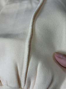 Women's Oversized Crewneck <strong>Cropped</strong> Sweatshirt Jumper Plain Fleece Pullover Hoodies with Drop Shoulder Dropshipping - Product Image 6