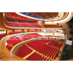 Silla de Teatro Plegable de Metal y Tela con Reposabrazos para Auditorio, Sala de Conferencias, Cine - Product Image 2