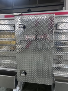 New 68'' X 80'' Aluminum Truck Headache Rack with Middle Door Full Tray Chain Hanger - Product Image 6