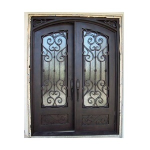 Nuevo diseño de seguridad de hierro forjado diseños de puertas de parrilla a la venta Rotura de puente térmico - Product Image 5