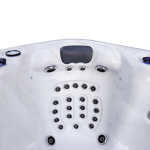 Sunrans Premium Modern Acrylic Rectangle <span class=keywords><strong>4</strong></span> Seater and 1 Lounge Balboa Hot Tub Outdoor Whirlpool <span class=keywords><strong>Spa</strong></span> - Product Image 3