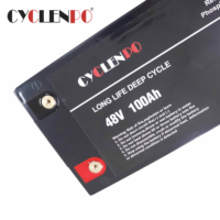 Pabrik CYCLENPO Pasokan Langsung Baterai Lithium Ion Lifepo4 48V 100ah 120ah untuk Kendaraan Listrik