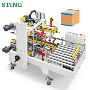 Voll automatische Kanten Seiten karton Box Case Corner Sealing Sealer Machine