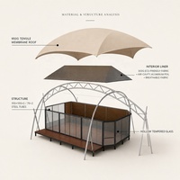 Tentes de luxe BOTEEN pour toutes les saisons, fabricant de tentes octogonales de safari, villas de glamping personnalisées, hébergements de villégiature, tentes haut de gamme