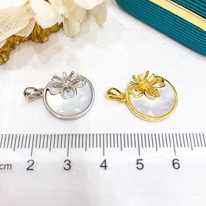 Collar con Colgante de Plata S925, Accesorios de Perlas para DIY con Cuentas Redondas de 10-15 mm, Fornituras para la Fabricación de Joyas 30689 - Product Image 2