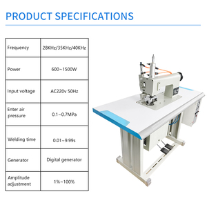Machine à coudre automatique à ultrasons pour dentelle, 35k 800w, prix usine, dernière génération, équipement de couture à ultrasons pour dentelle - Product Image 4