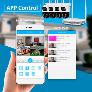 Sistema de Cámara de Seguridad Inalámbrica NVR de 4/8 Canales y 6MP con Doble Lente, Visión Nocturna, Almacenamiento en la Nube y Vigilancia Wi-Fi - Product Image 5